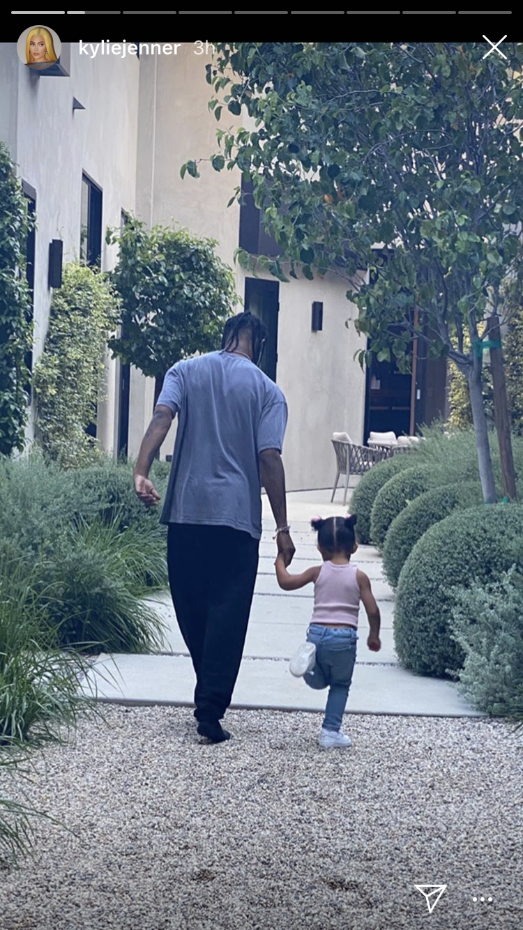 Stormi and Travis Scott