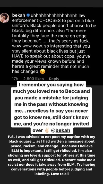 Garrett Yrigoyen Slams Bekah Martinez Feud Over Judging BLM Post