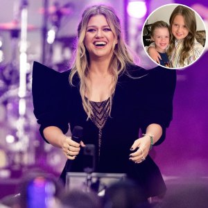 Kelly Clarkson and her kids River Rose and Remington Alexander