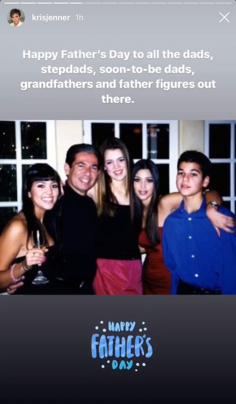 Kris jenner fathers day