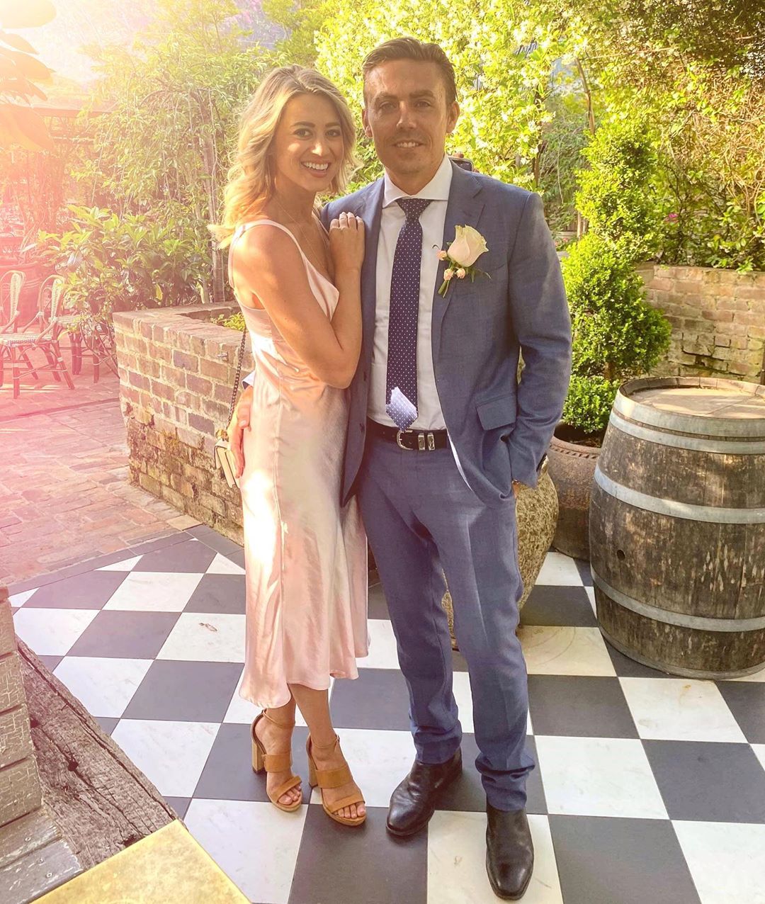 Lesley Murphy and Fiance Alex Kavanaugh Smile in Fancy Clothes