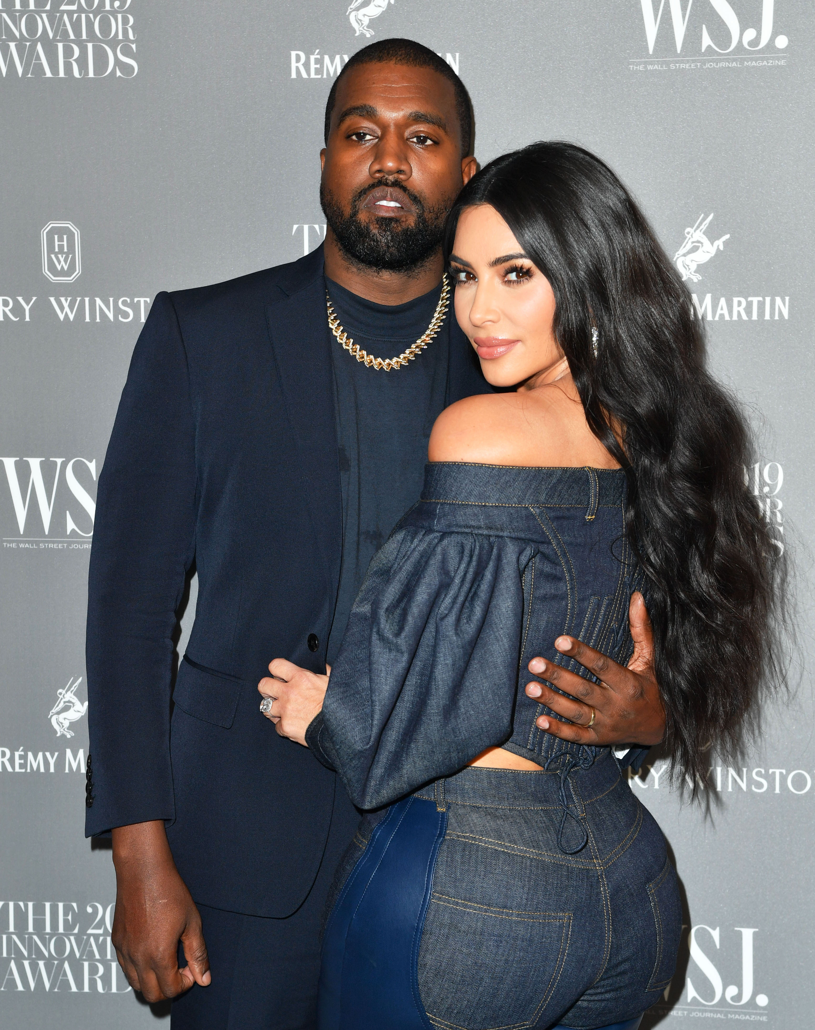 Kanye West and Kim Kardashian