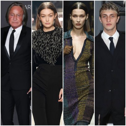 Mohamed Hadid In Suit Gigi and Bella Hadid on Catwalk Anwar Hadid in Suit on Red Carpet
