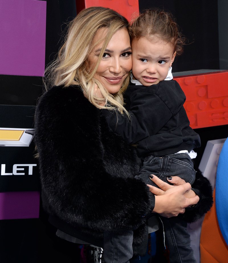 Naya-Rivera-Holds-Son-Josey-Dorsey-at-Lego-Movie-2-Premiere