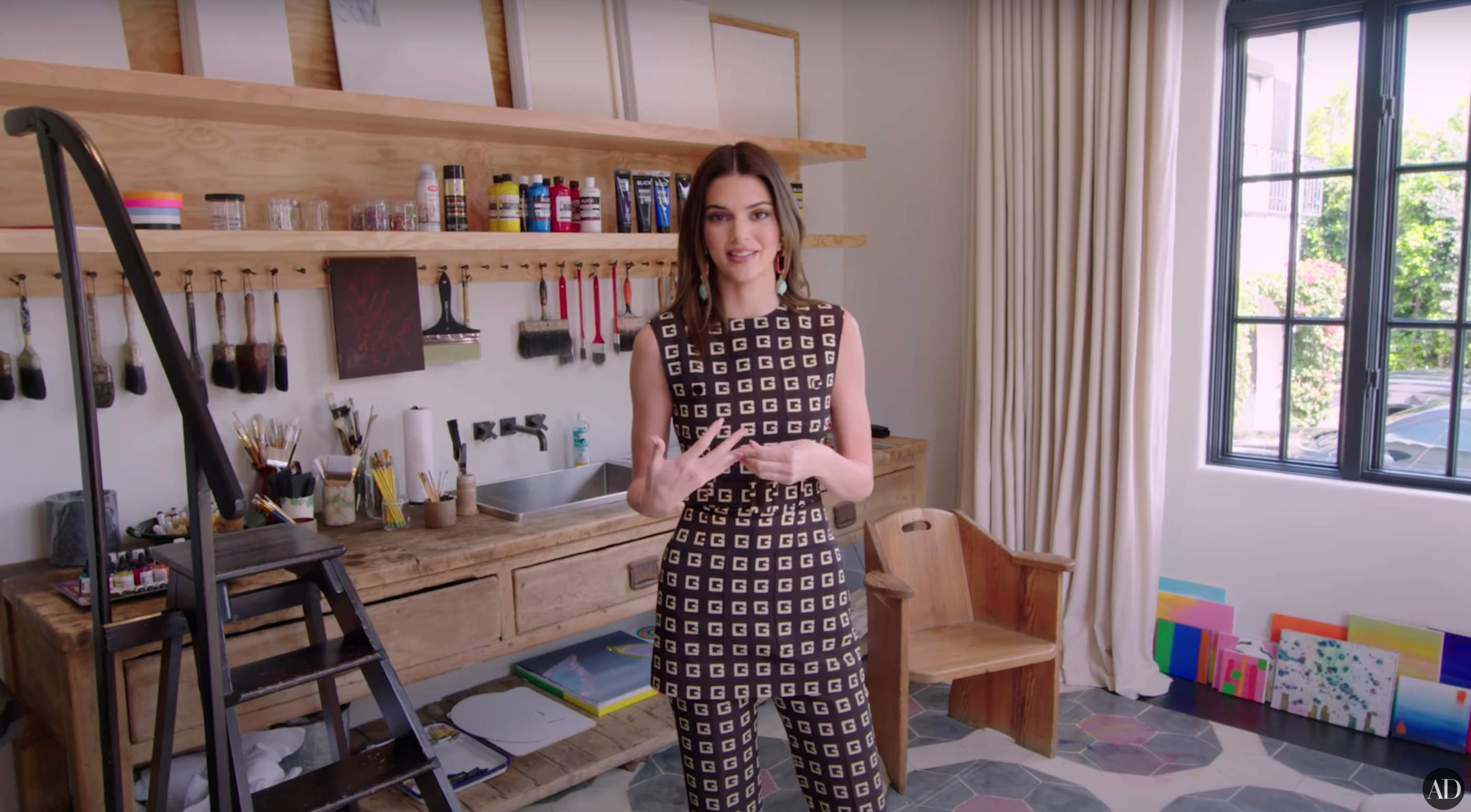 kendall jenner house tour outfit