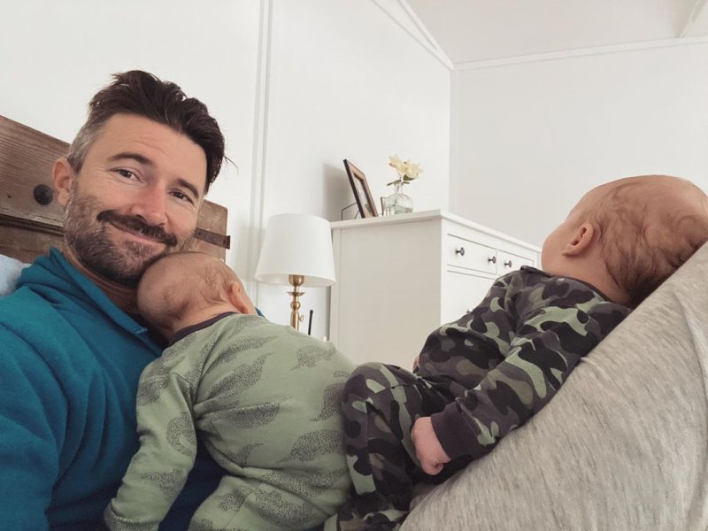 Brandon Jenner and Newborn Twin Sons Bo and Sam