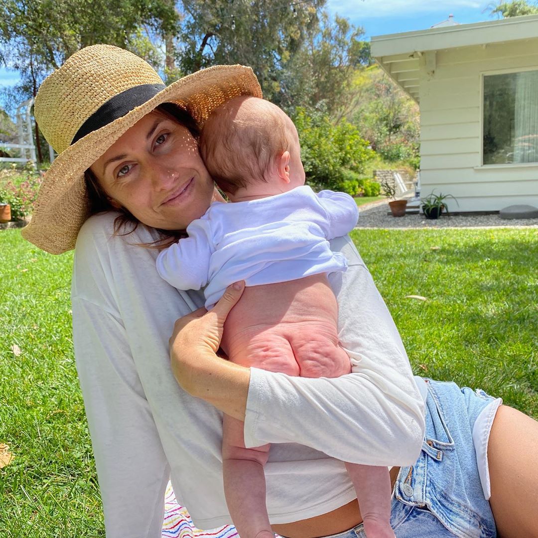 Cayley Stoker With Newborn Son