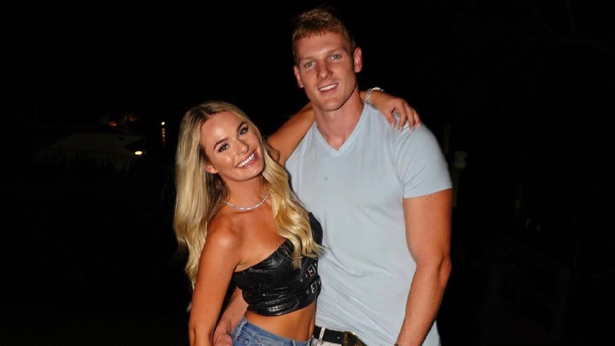 Juliette Porter and Sam Logan Smile Together