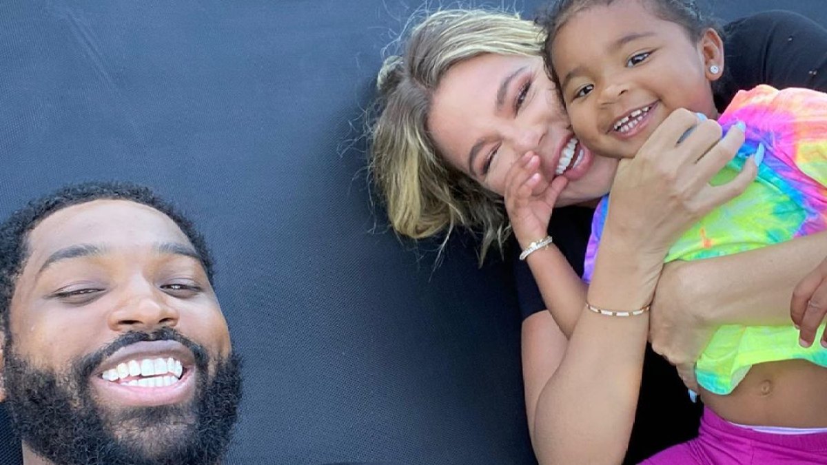 Tristan Thompson Daughter True Khloe Kardashian Trampoline