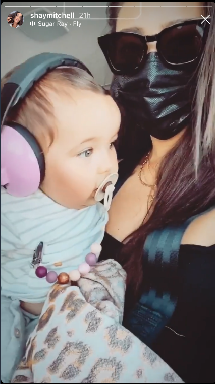 shay mitchell daughter helicopter