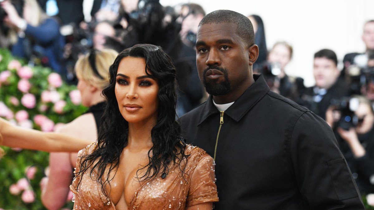 Kim Kardashian and Kanye West at the Met Gala