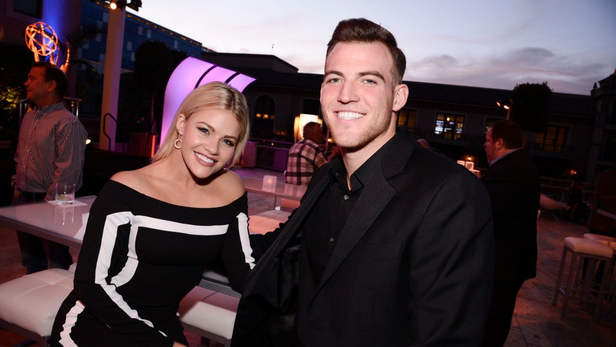 Witney Carson and Husband Carson McAllister Smile Together