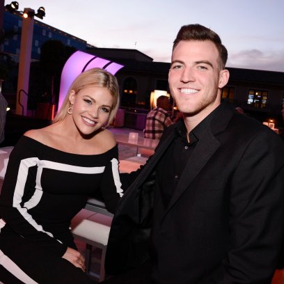 Witney Carson and Husband Carson McAllister Smile Together