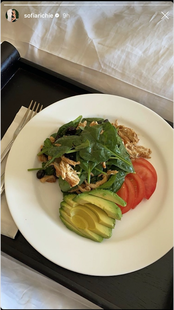 sofia richie food