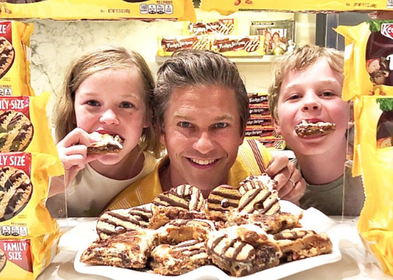 David Burtka and Kids Celebrate National Smores Day