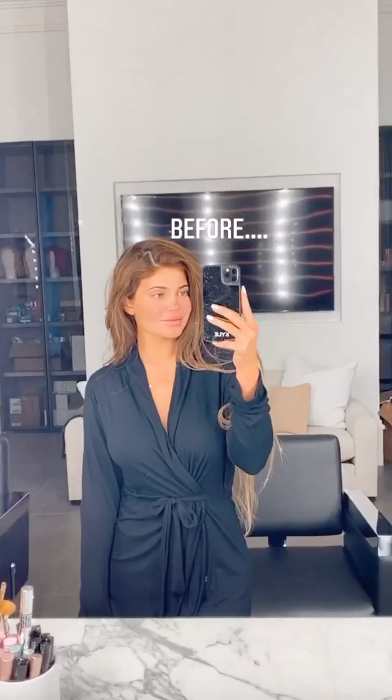 Kylie Jenner Dramatic Makeup Transformation
