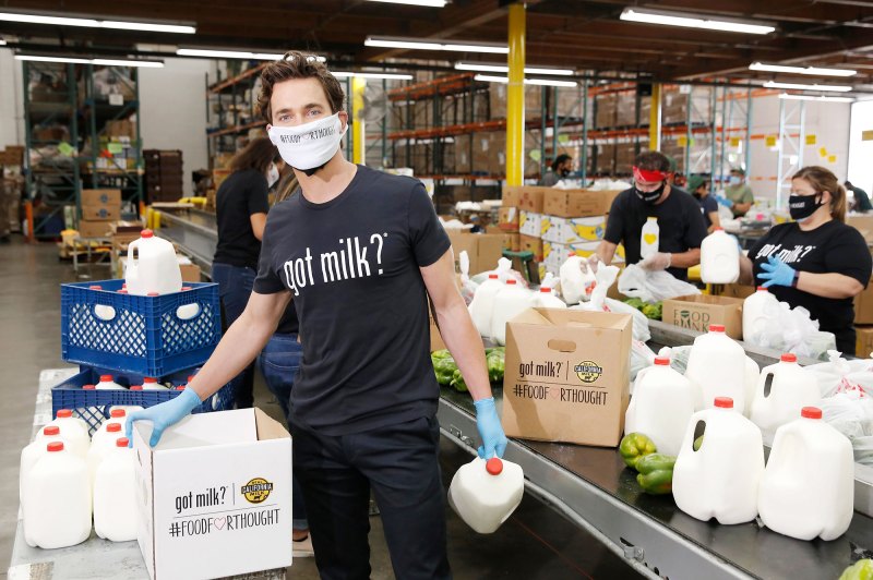 Matt Bomer at Los Angeles Regional Food Bank