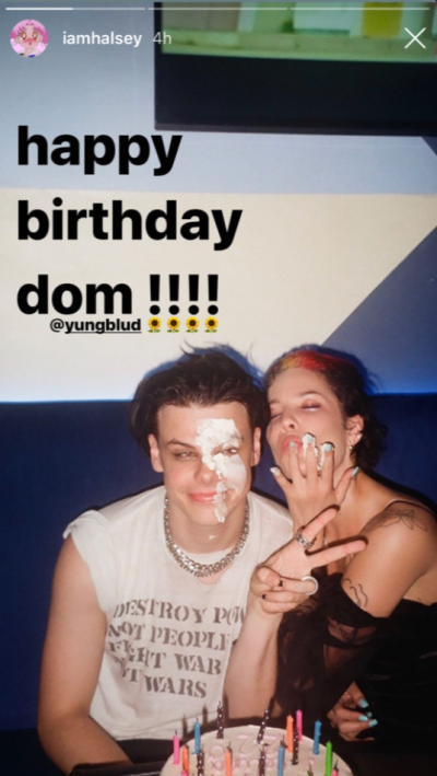 Halsey Birthday Message to Yungblud