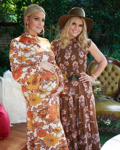Ashlee Simpson Ross Baby Shower and Bump With Jessica Simpson