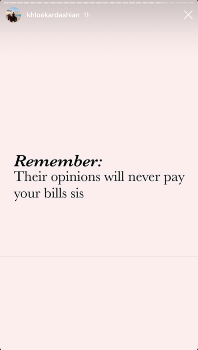 khloe-kardashian-cryptic-haters-quote-opinions-wont-pay-bills-tristan-thompson-reunion