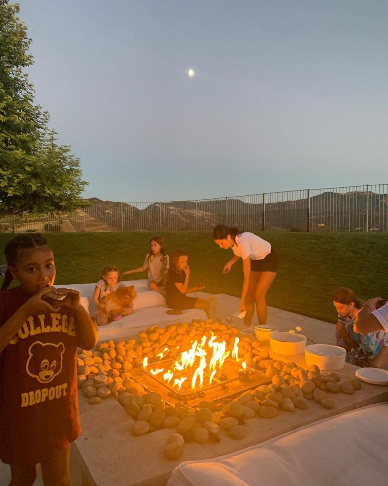 kourtney-kardashian-backyard-camping-sleepover-kim-kids