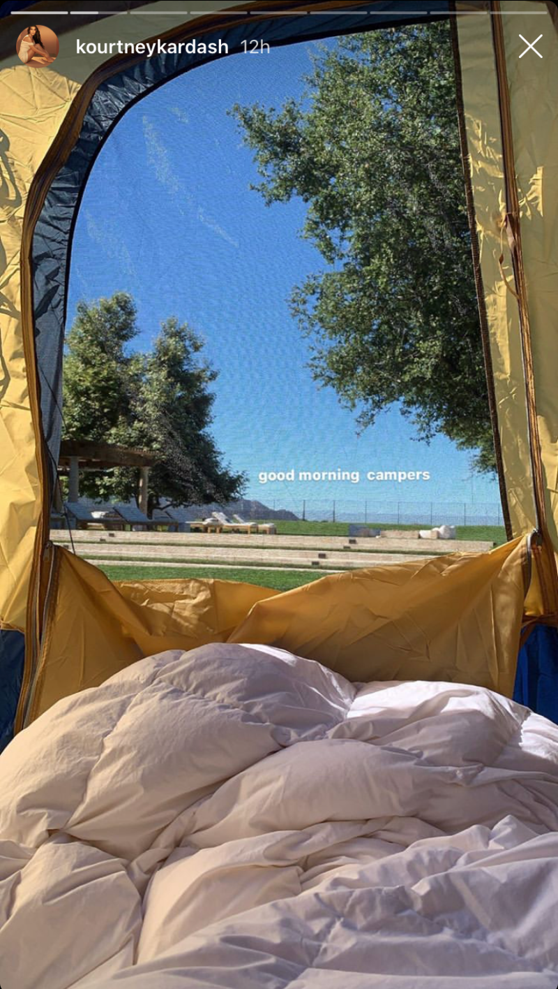 kourtney-kardashian-backyard-camping-sleepover-kim-kids