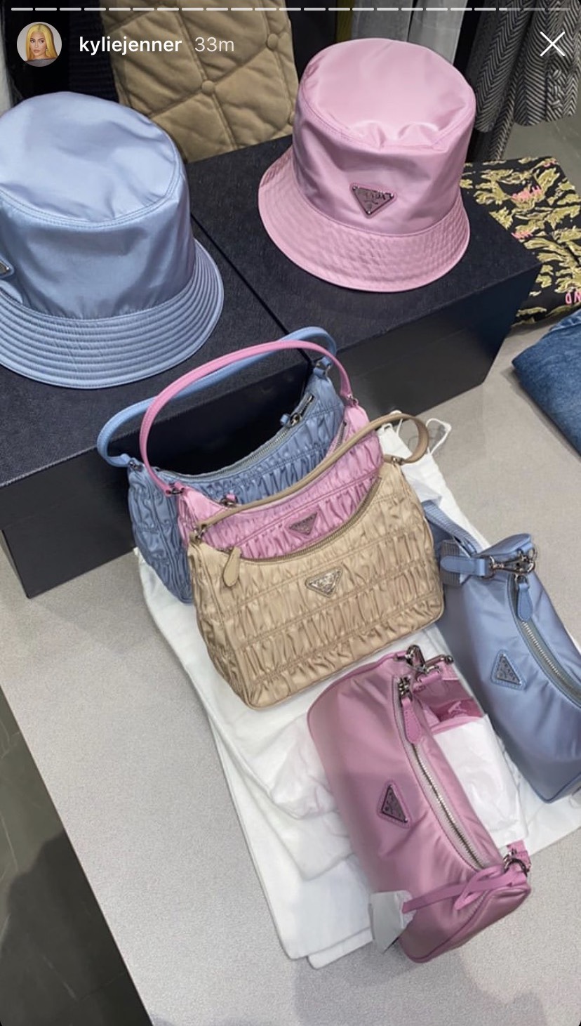 prada pink bucket hat
