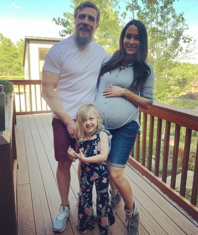 Brie Bella Daniel Bryan and Daughter Birdie Before Welcoming Son