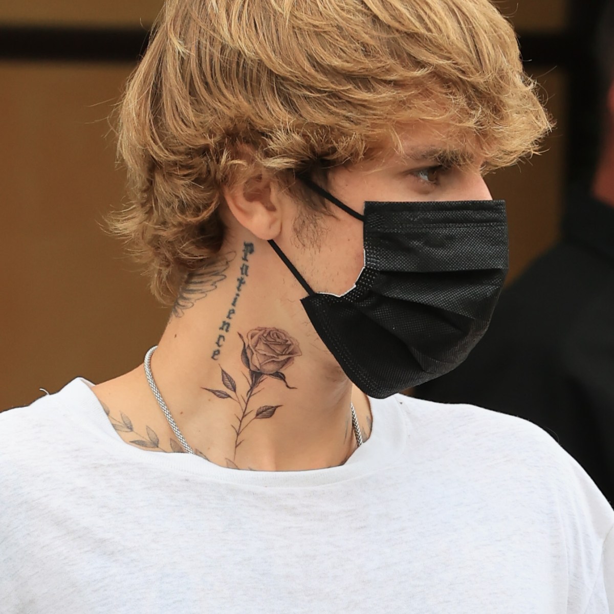Justin Bieber Flaunts Neck Tattoo While With Hailey Baldwin