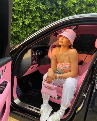 Kylie Jenner Matches Her Designer Outfit to the Interior of Her Custom Rolls-Royce