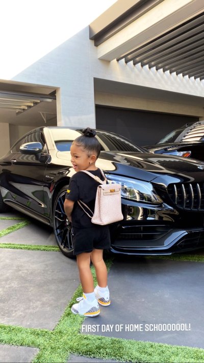 Stormi Webster Attends First Day of Homeschool