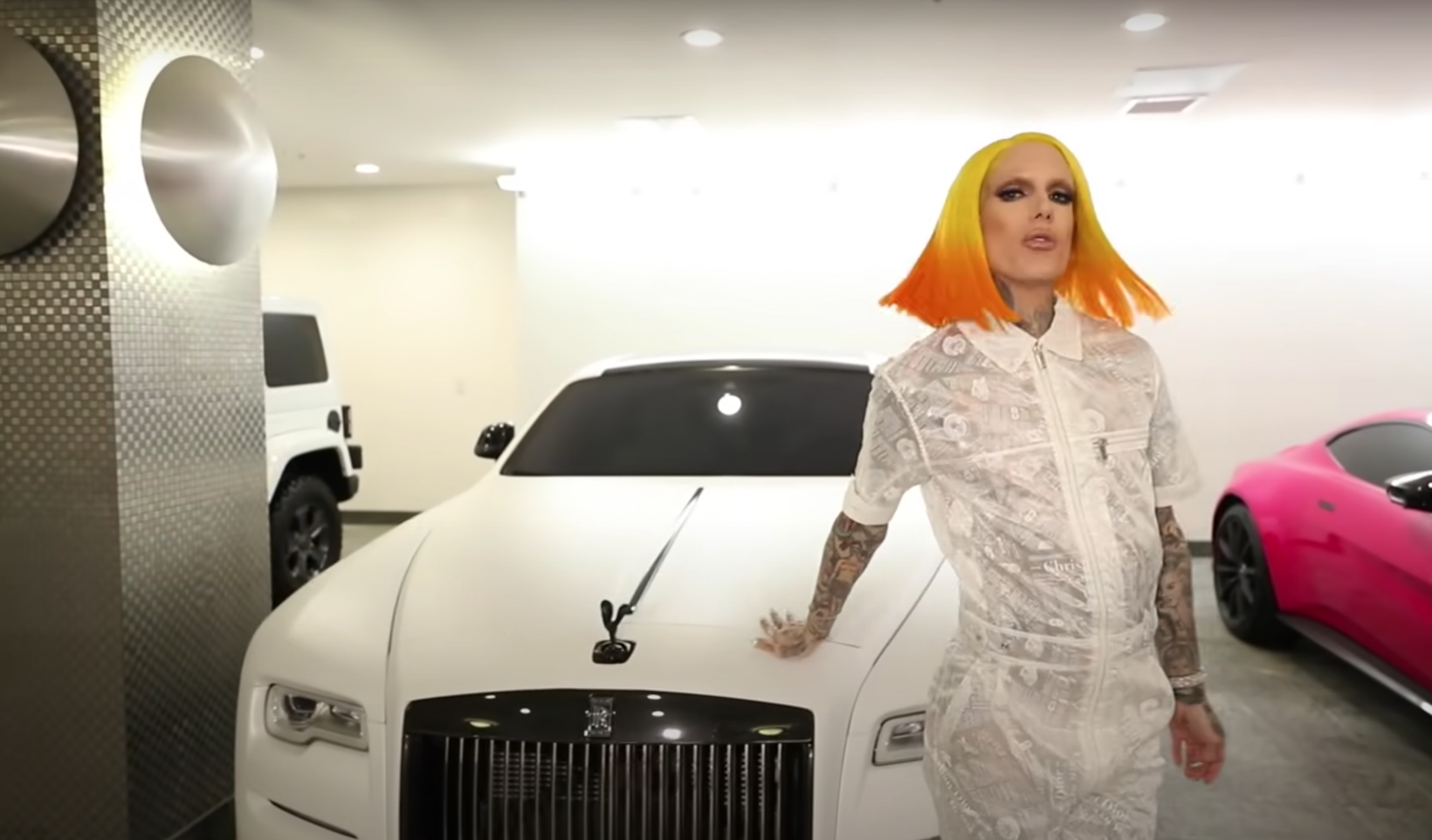MY NEW PINK ROLLS ROYCE WRAITH CAR TOUR  Jeffree Star  Dailymotion  Video