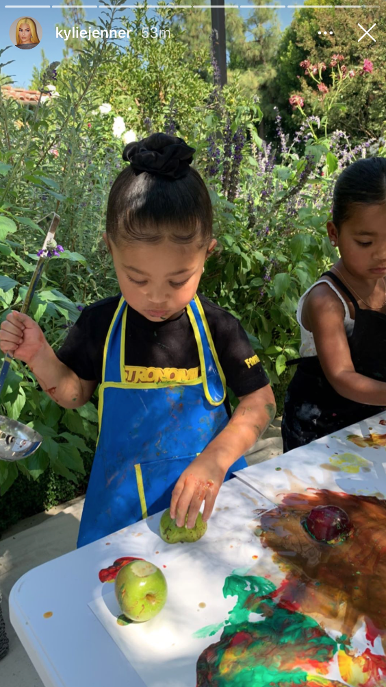 Stormi and True in Art Class