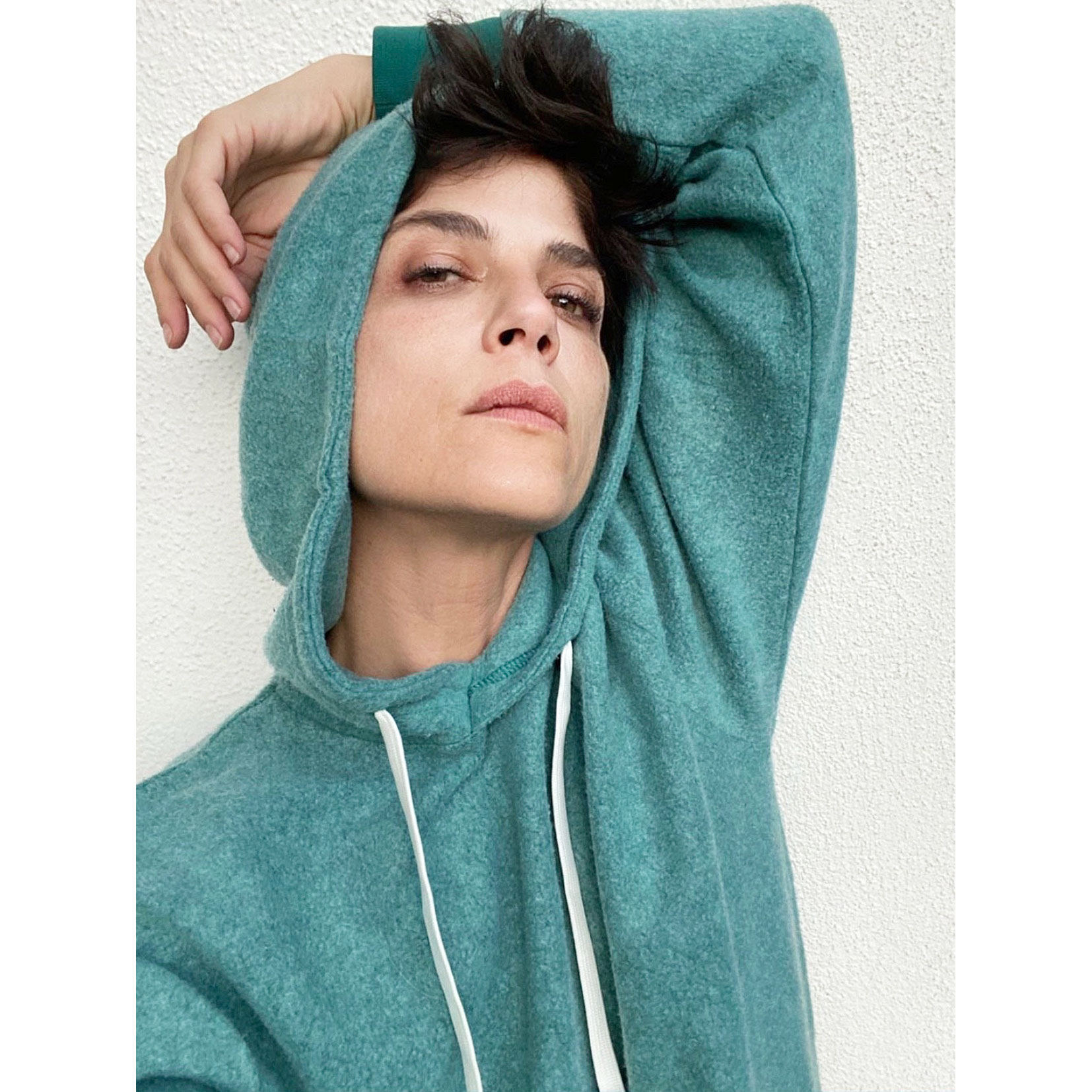 Selma Blair Wearing Feat BlanketBlend Hoodie