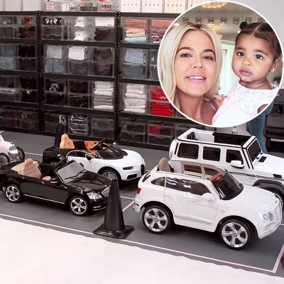 True Thompson Gets Customized Parking Garage Her Cars Khloe Kardashian