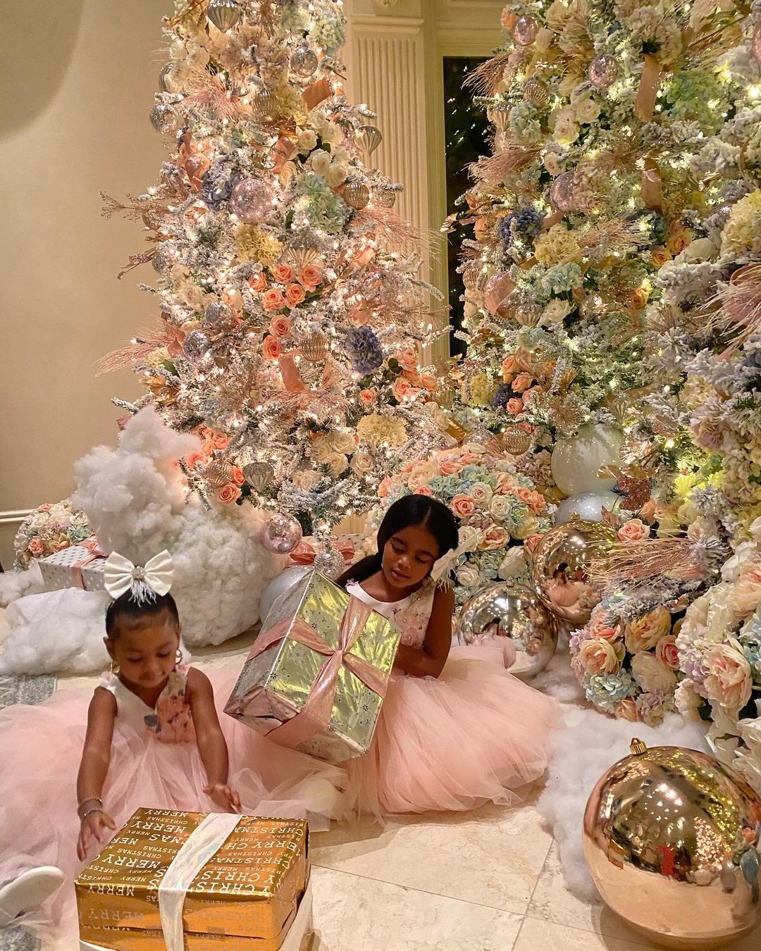 Cardi B enjoys Christmas with her family and new puppy