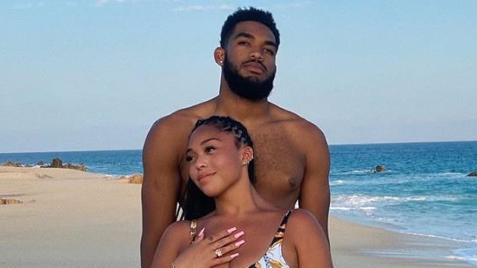 Naked Beach Couple - Jordyn Woods, New BF Karl-Anthony Towns Go IG Official: Photos