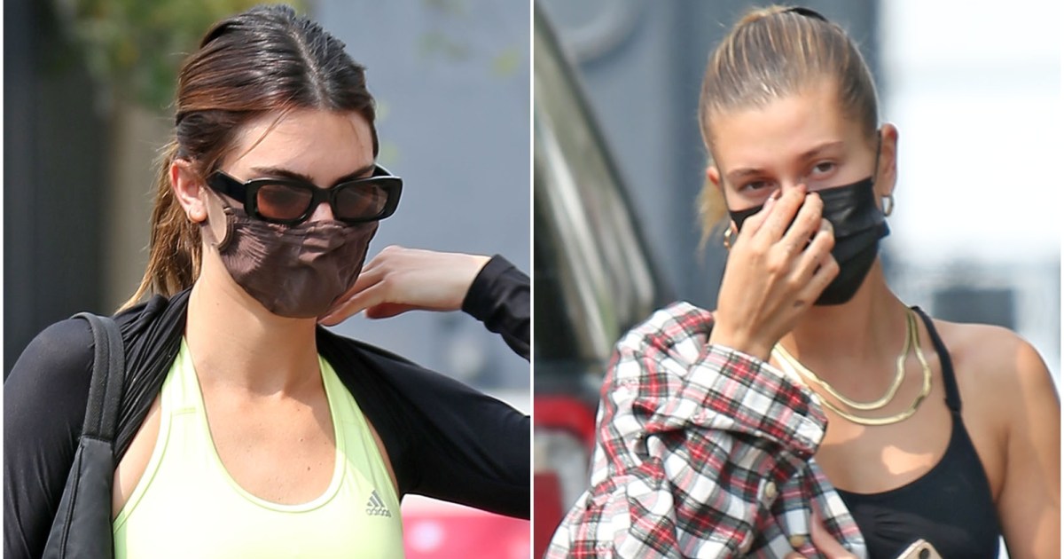 Kendall Jenner And Hailey Bieber Rock Cute Workout Gear At Lunch