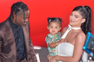 Kylie Jenner and Travis Scott Take Family Photo With Stormi: Watch