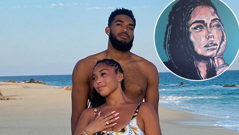Jordyn Woods' Boyfriend Karl Anthony-Towns Gifts Her Incredible Self-Portrait for 23rd Birthday