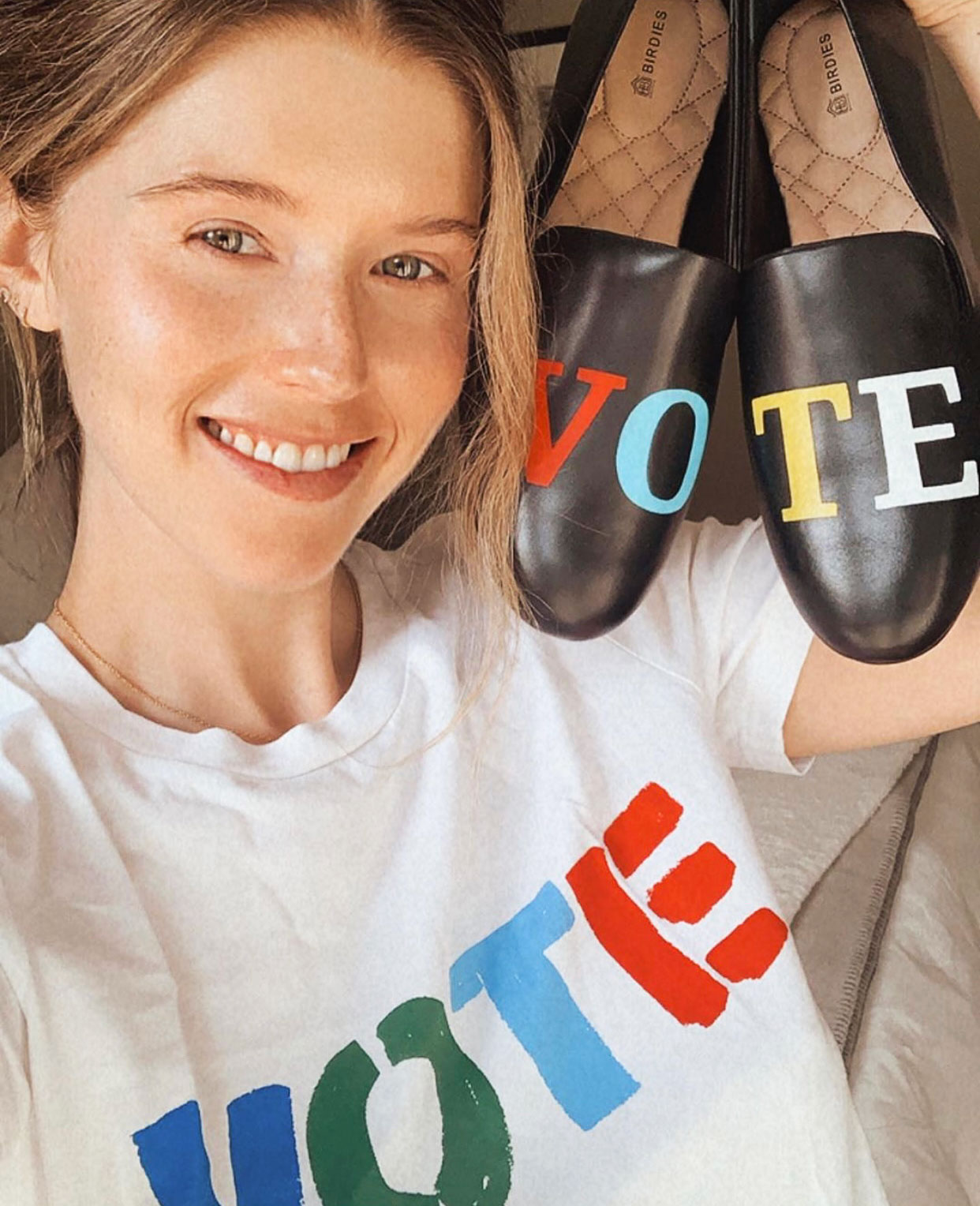 Katherine Schwarzenegger Supporting Birdies VOTE Collection