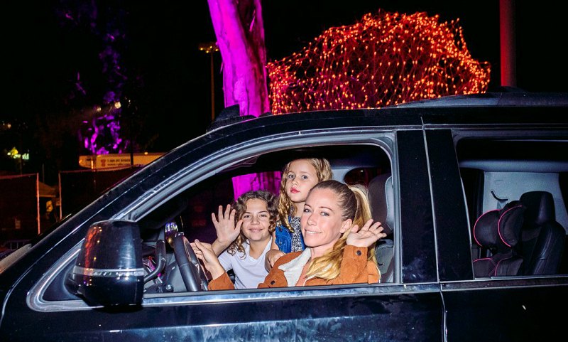 Kendra Wilkinson and Kids at Haunt’Oween LA