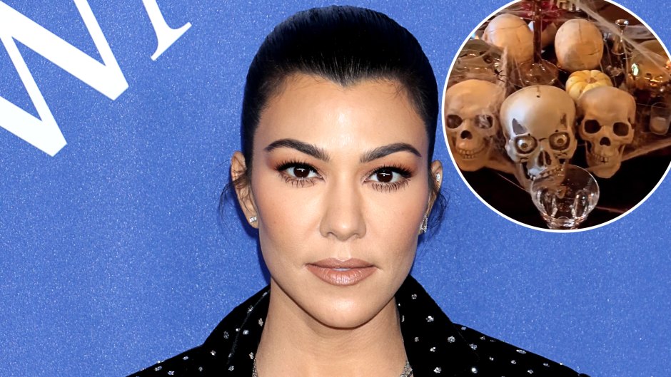 Kourtney Kardashian Gives a Tour of Her Incredibly Spooky Dining Room Halloween Decorations