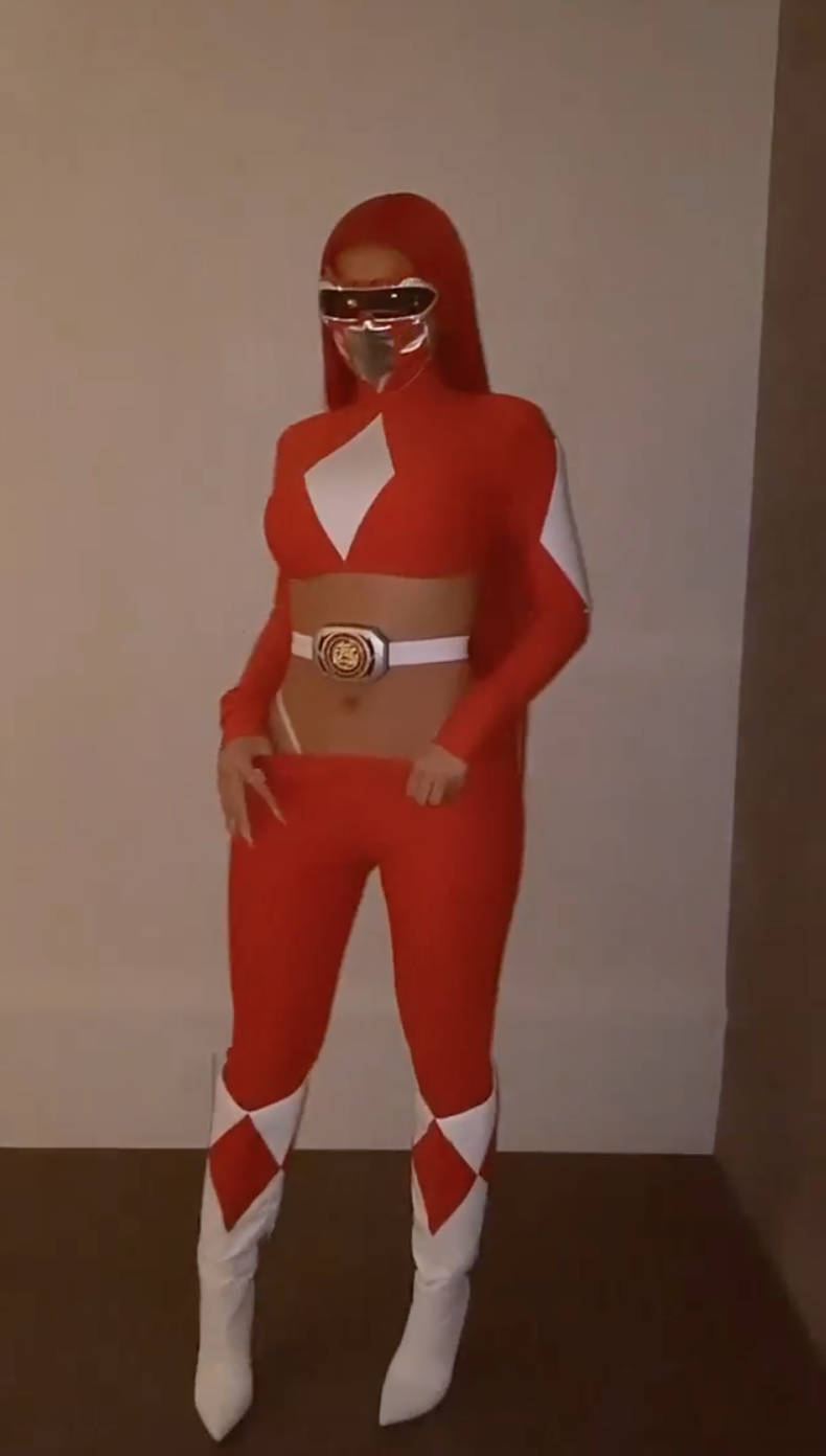 Kylie Jenner Dressed as the Red Ranger From 'Power Rangers' for Halloween — and the '90s Nostalgia Is Real!