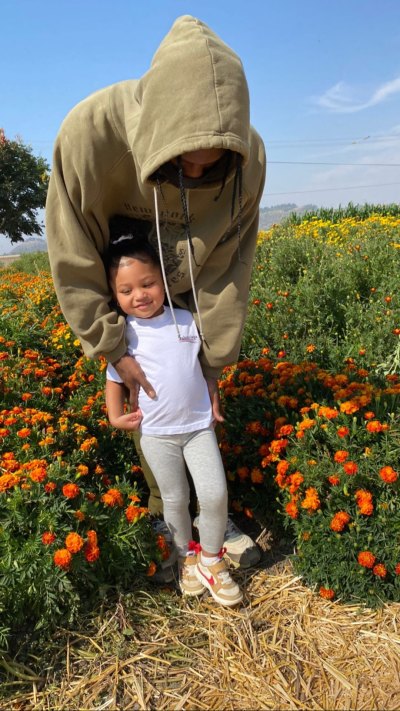 Kylie Jenner and Travis Scott Take Daughter Stormi Webster to a Pumpkin Patch