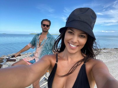 Back Together?! Kourtney Kardashian Shares Cute Vacation Selfies With Scott Disick
