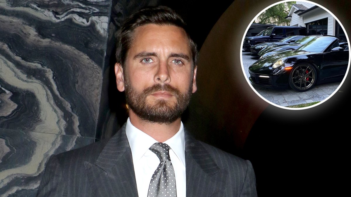 Scott Disick Shows Off His Impressive Fleet of Black Luxury Cars