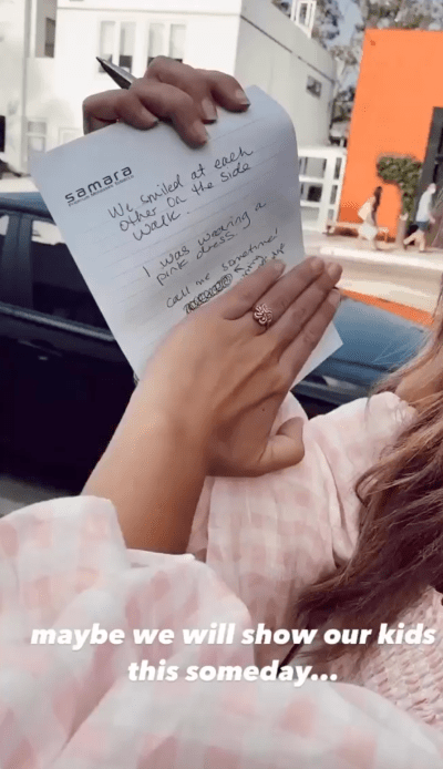 Hannah Brown Leaves Note on Someones Windshield to Ask Out on a Date
