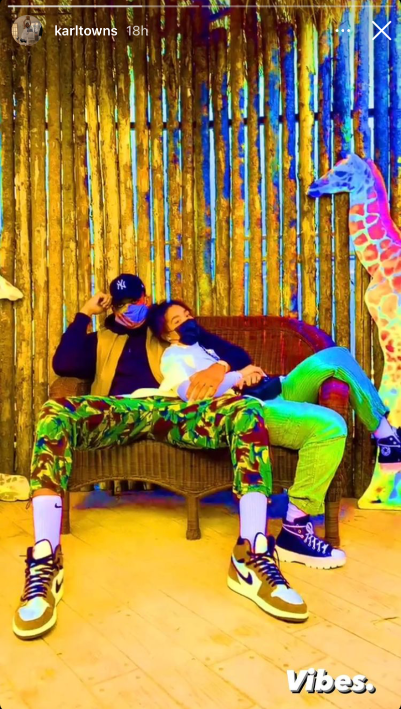 Jordyn woods boyfriend karl anthony towns vibes ig