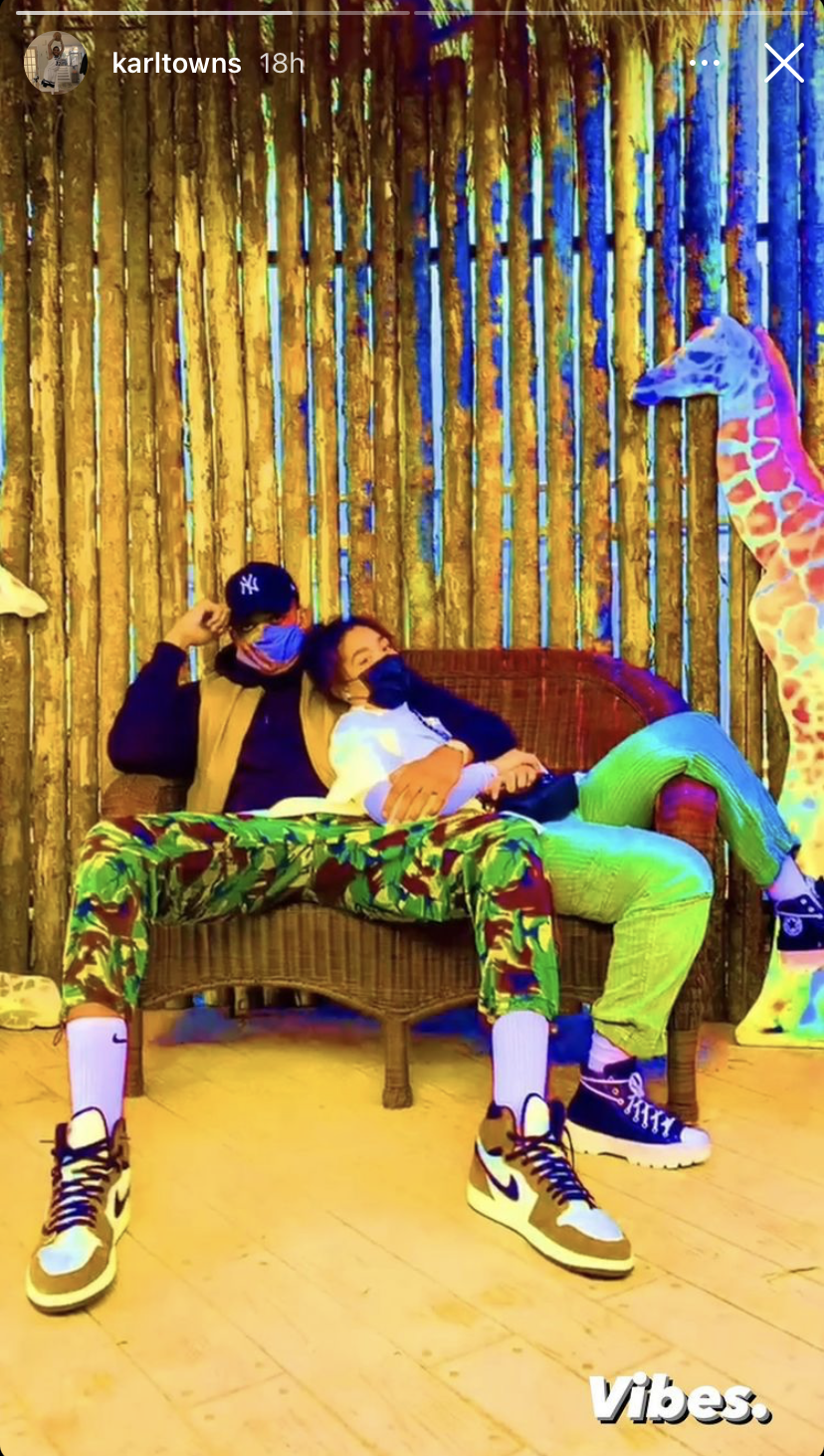 Jordyn woods boyfriend karl anthony towns vibes ig